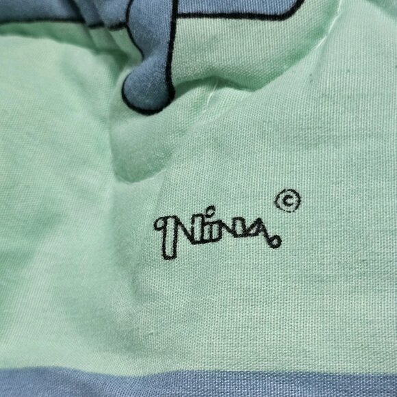 VTG 90s Daisy Kingdom Honey Bunny Crib Comforter Country By Tender Beginnings - Picture 10 of 11